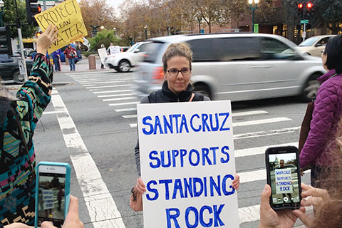 Santa Cruz Stands with Standing Rock