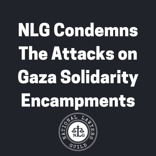 April 25th, 2024 - The National Lawyers Guild (NLG) unequivocally condemns the ongoing repression of pro-Palestinian activism taking plac...