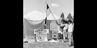 Founding of the Aboriginal tent embassy in Canberra, Australia's capital.